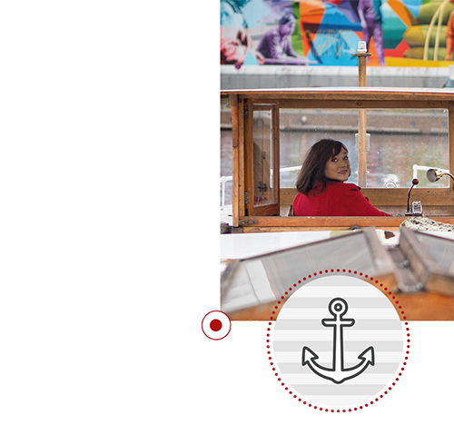 Karte Agentur im Boot in Hamburg